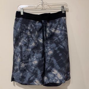 Speedo Blue and Gray Tie Dye Bathing Suit
